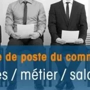 Fiche de poste commercial