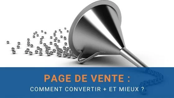 page de vente