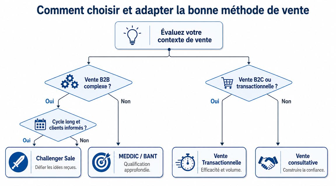 Comment choisir et adapter la bonne méthode de vente