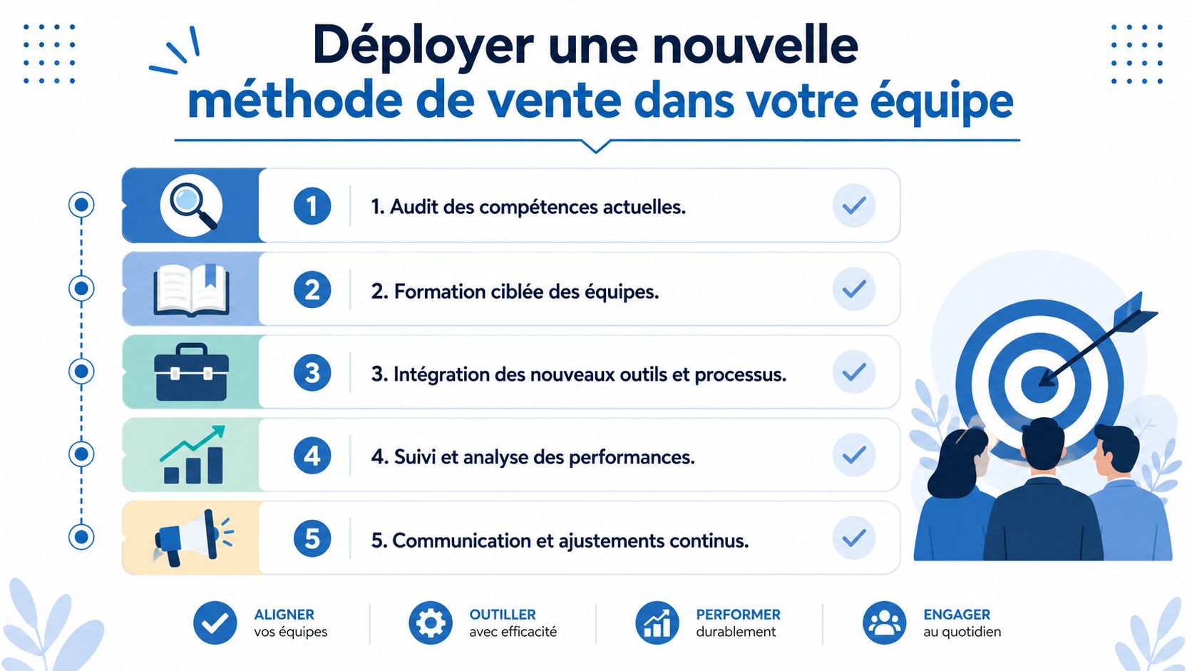 Déployer une nouvelle méthode de vente dans votre équipe